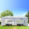 3 x 6m Four Windows Practical Waterproof Folding Tent White