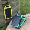 10000mAh Portable Fast Charging Power Bank USB Solar Charging with Flashlight For iPhone Xiaomi Android