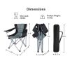 Portable Lumbar Back Camping Chairs for Outdoors