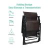 Portable Camping Rattan Folding Chair W/Armrest